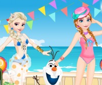 Elsa vs Anna Bikini Contest