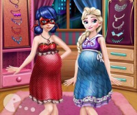 Ladybug and Elsa Pregnant Wardrobe