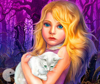 Girl and Cat Hidden Objects