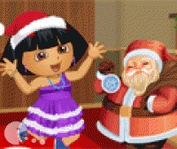 Dora with Santa Dressup 